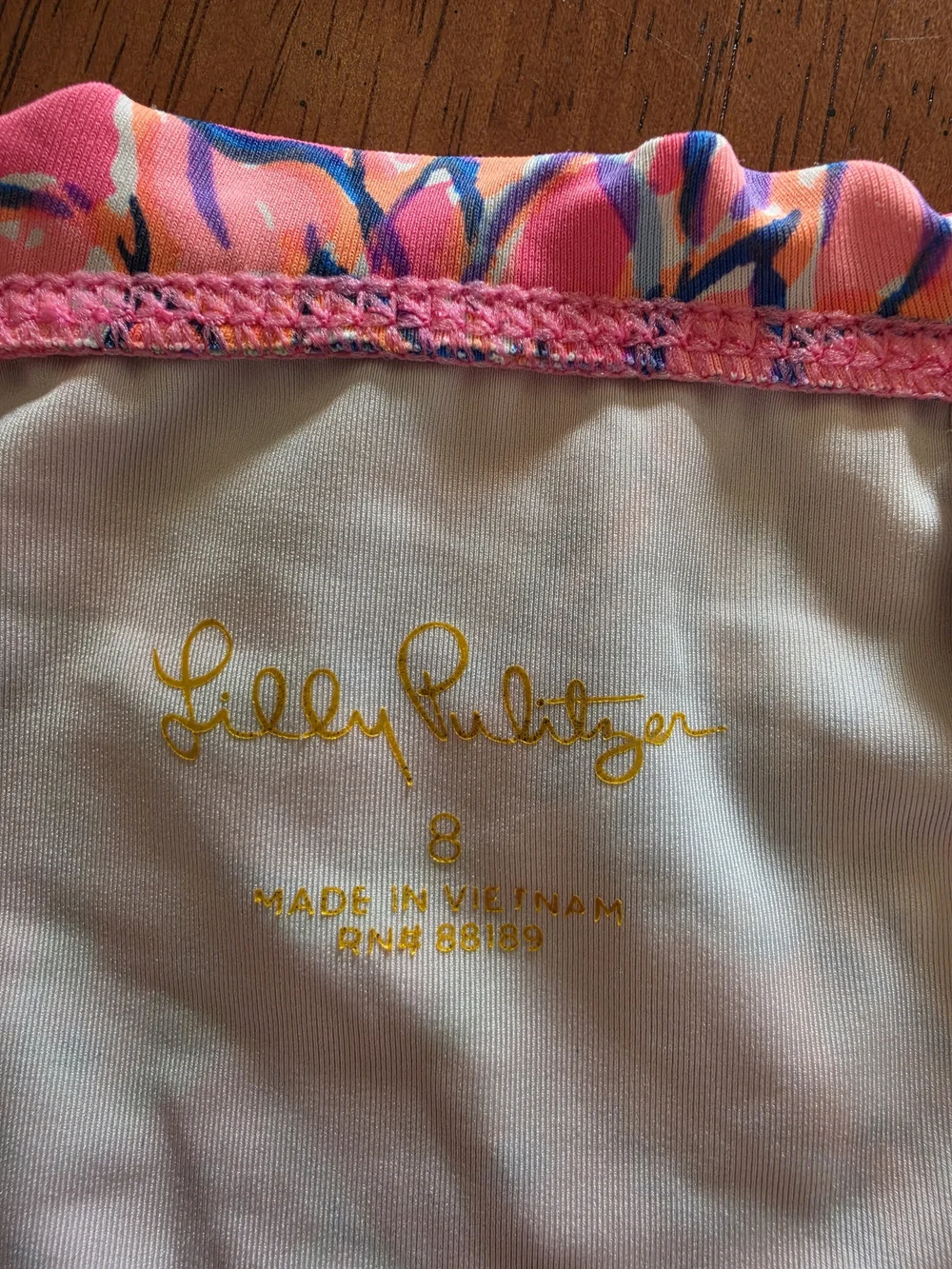 Lilly Pulitzer Neon Pink Floral Ruffle Bikini Bottoms